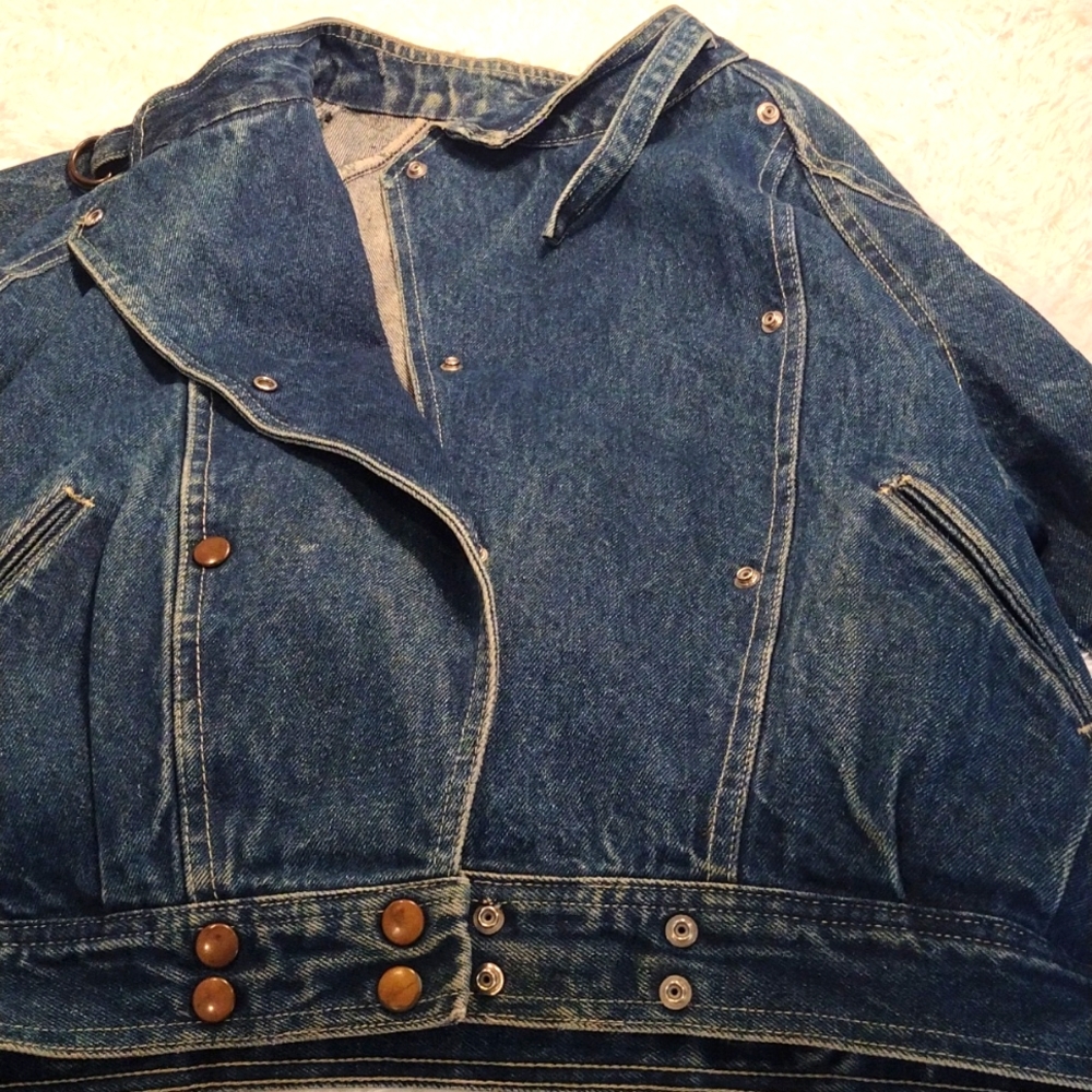 Authentic Rustic Denim Jacket - image 7